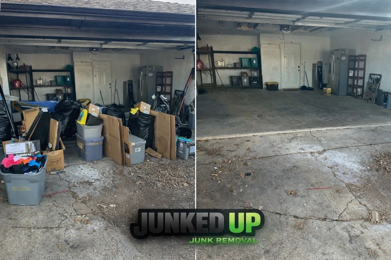 Garage Cleanout job in McKinney, TX — Junked Up Junk Removal
